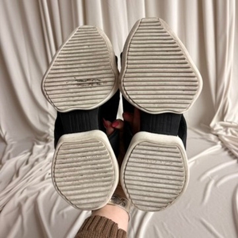 Rick Owens x Adidas Tank Slide Sandals - Black & White, Men's 5/Women's 7
