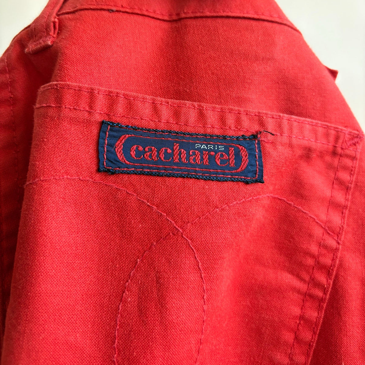 Cacharel Paris Red High-Waisted Wide Leg Jeans - Size 8 (Fits 2)