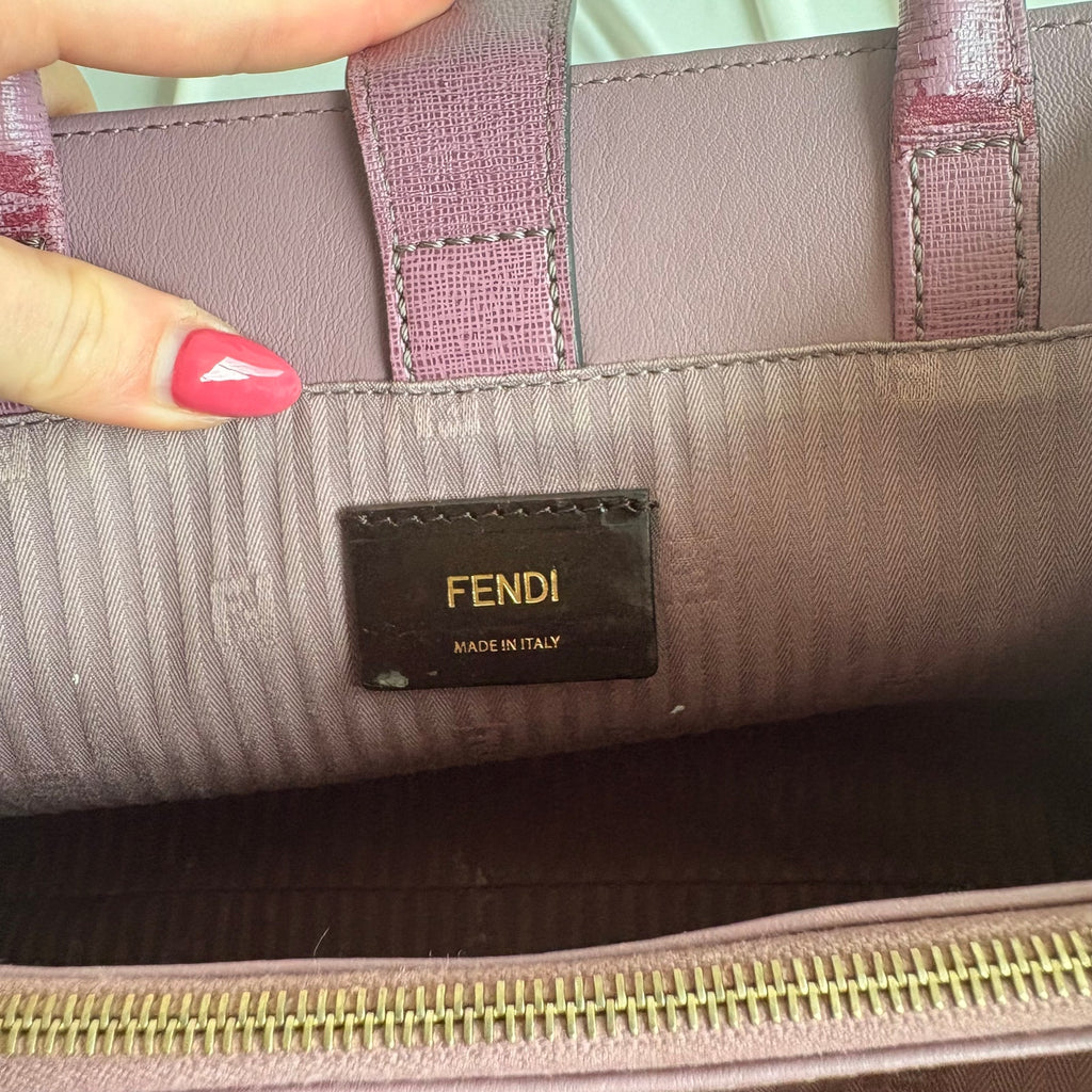 Fendi 2Jours Tote - Lilac/Old Rose Vitello Elite Leather
