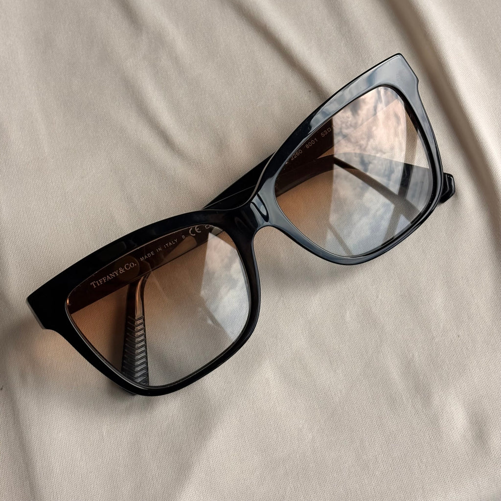 Tiffany & Co. TF2260 Cat-Eye Sunglasses - Black, Gradient