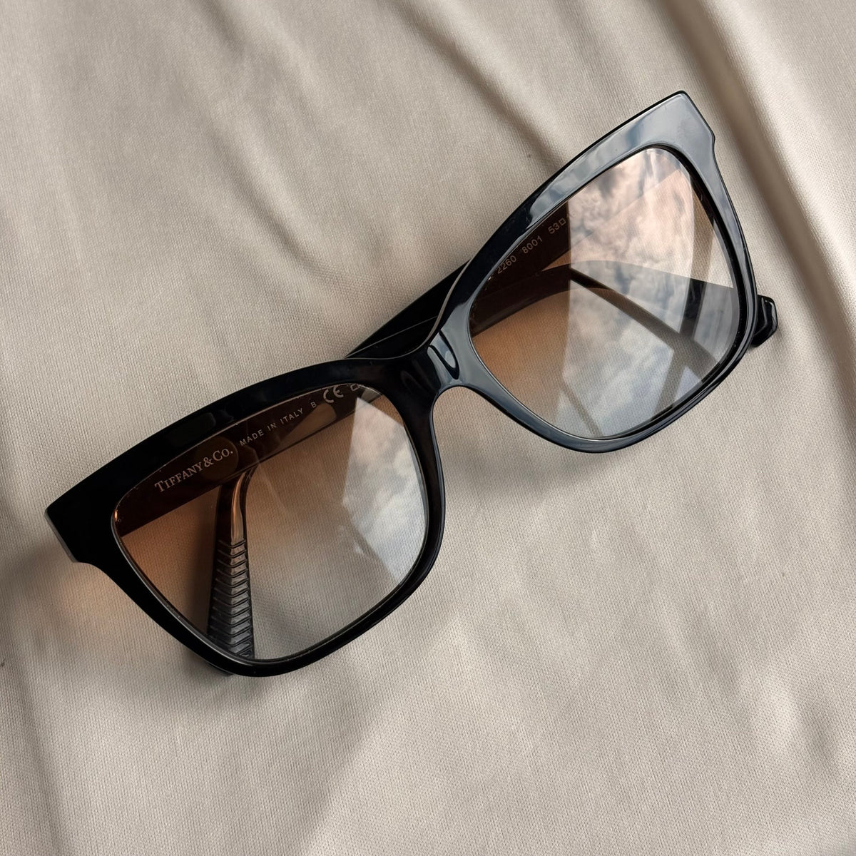 Tiffany & Co. TF2260 Cat-Eye Sunglasses - Black, Gradient