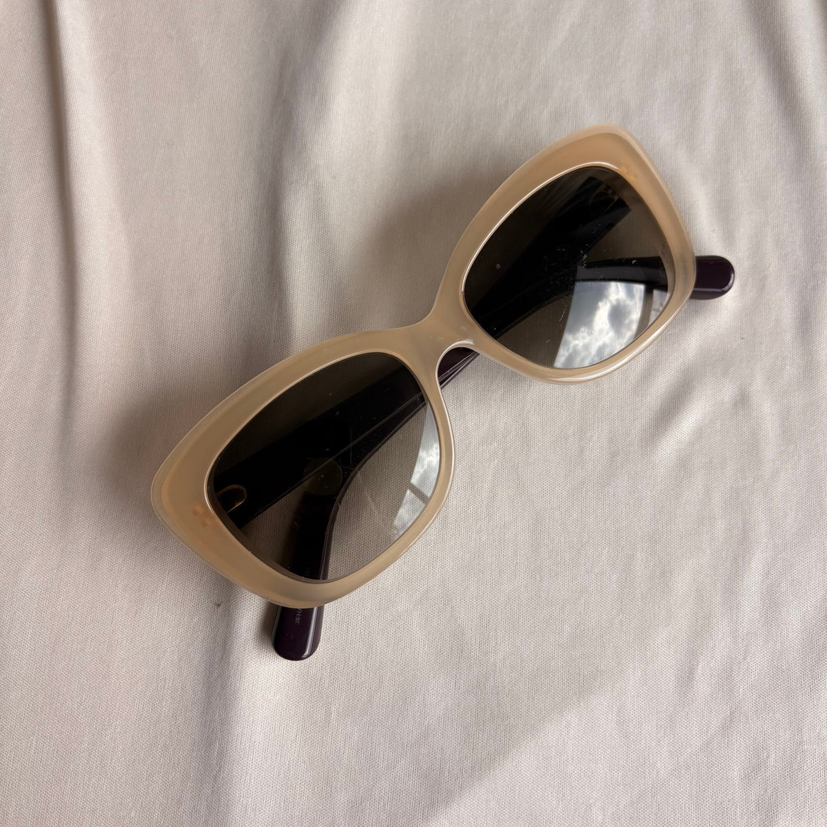 Christian Dior Promesse 3 Sunglasses - Nude, Purple Arms