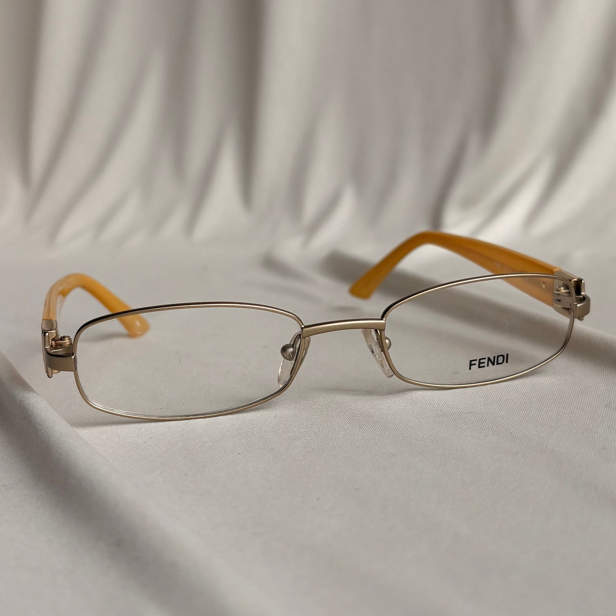 Authentic Fendi 905 715 Yellow Eyeglasses - 52-19-130
