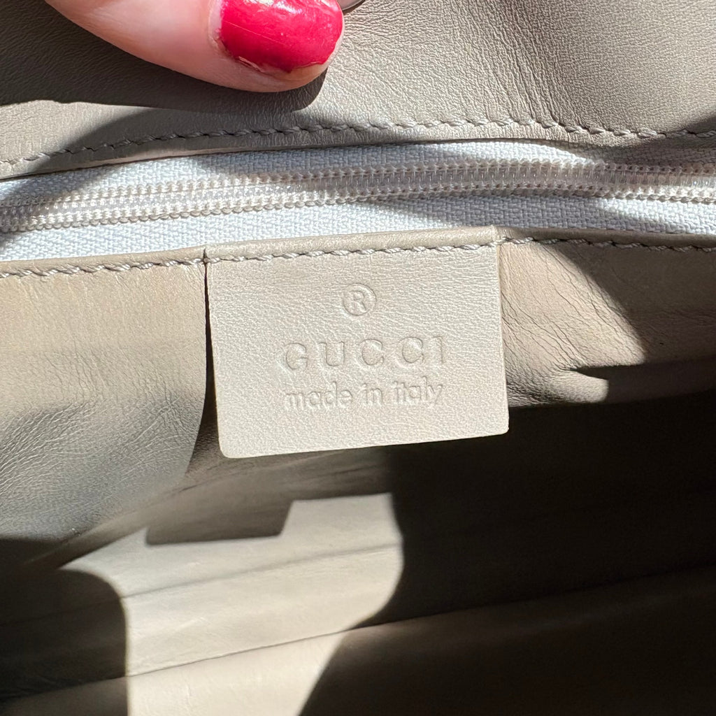 Gucci Tom Ford Era Beige Vitello Leather Shoulder Bag