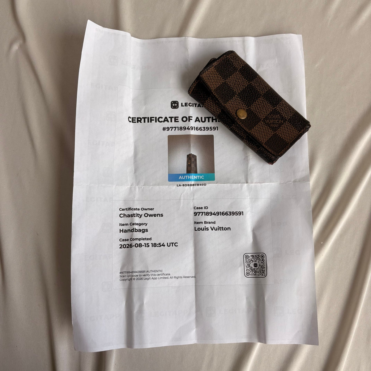 Vintage Louis Vuitton 4-Hook Key Holder - Monogram Canvas