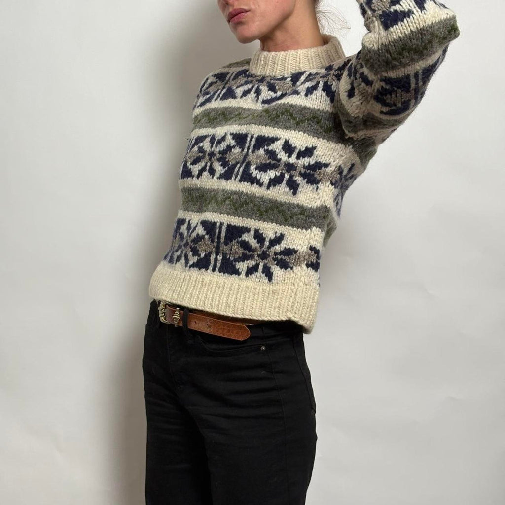 Vintage Handmade Nordic Wool Sweater