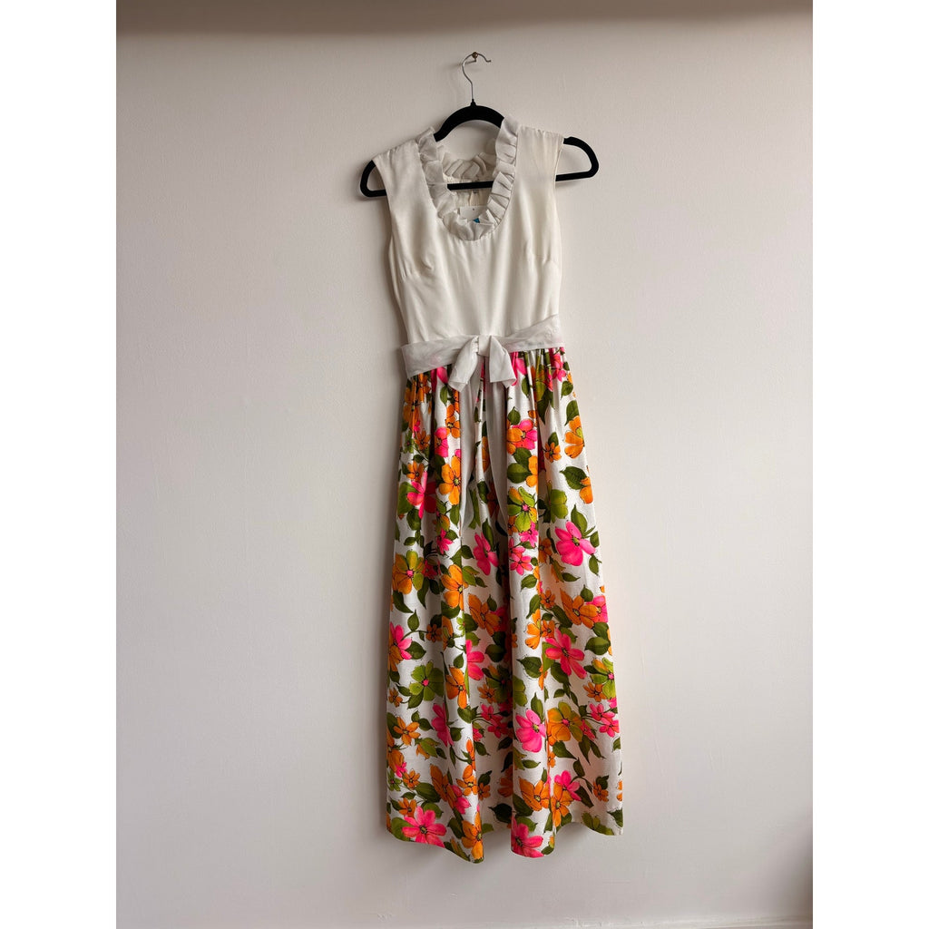 Miss Elliette California Vintage 70s Floral Maxi Dress - Fits XS