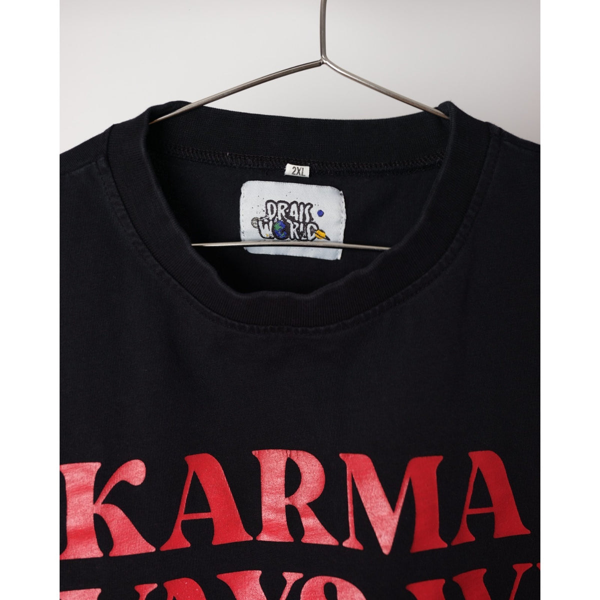 Drais World Mens Tee Shirt 2XL - Karma Always Wins
