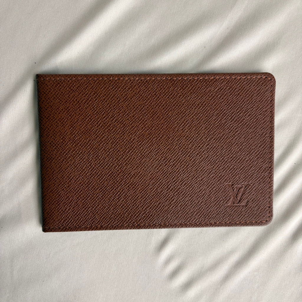 Louis Vuitton Brown Taiga Leather Card/ID Holder
