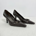 Etienne Aigner Brown Leather Pumps - Size 6