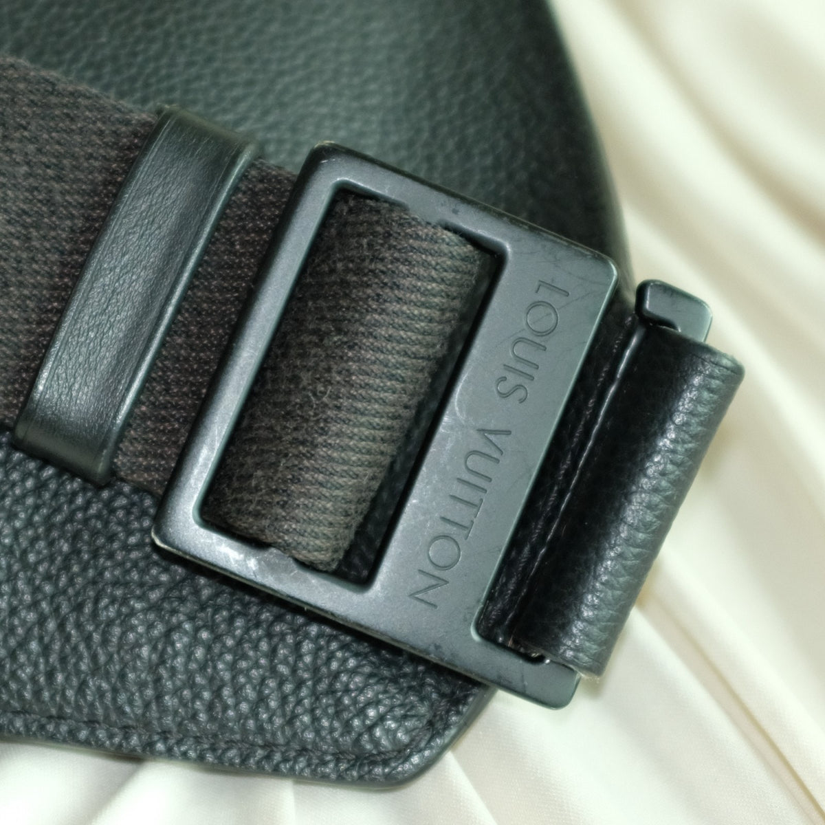 Louis Vuitton Aerogram Takeoff Sling Bag - Black Leather