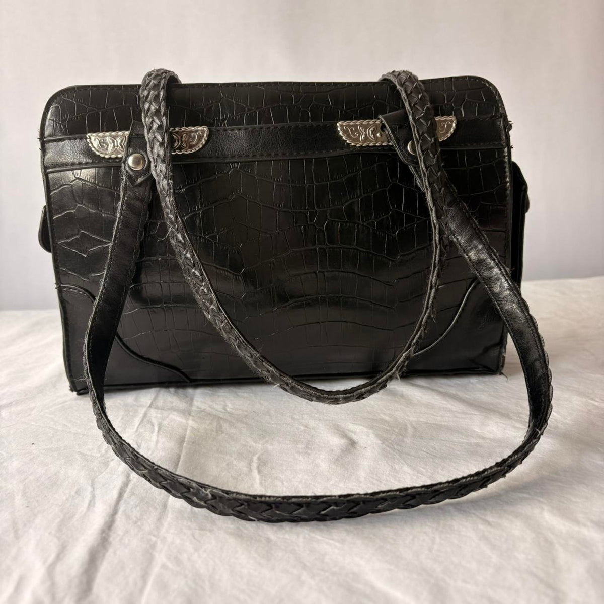 Vintage GAL Bueno Croc Embossed Shoulder Bag - Western Hardware