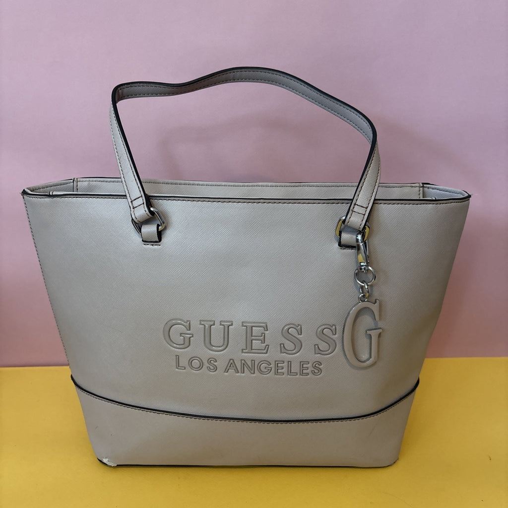 Guess Los Angeles Taupe Classic Rodney Handbag Size Large
