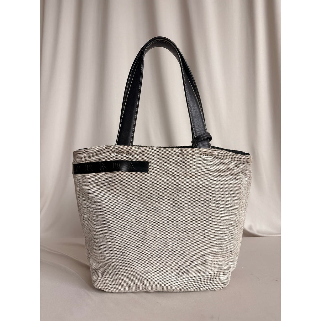 Vintage Prada Sport Grey Canapa Canvas Sport Tote