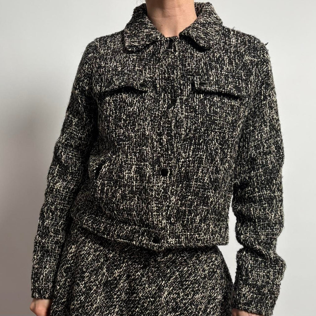 Jason wu textured tweed blazer