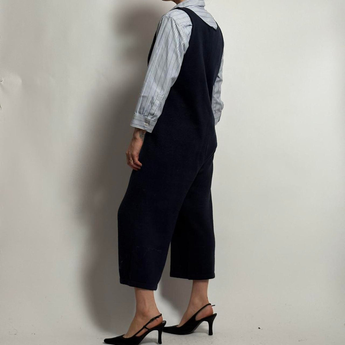 Grey Label Navy Blue Knit Jumpsuit - Size Small