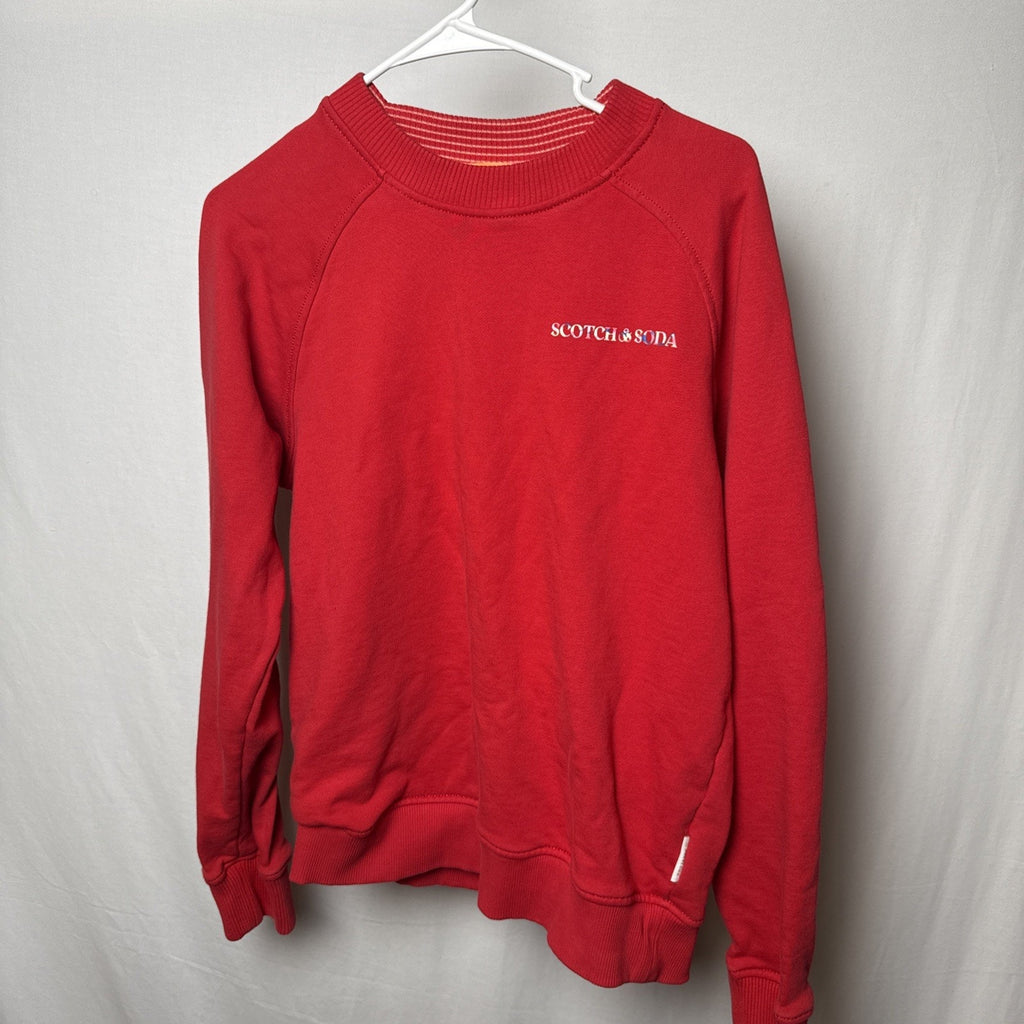 Scotch & Soda Sweater Mens Small Sweatshirt Relaxed Fit Red
