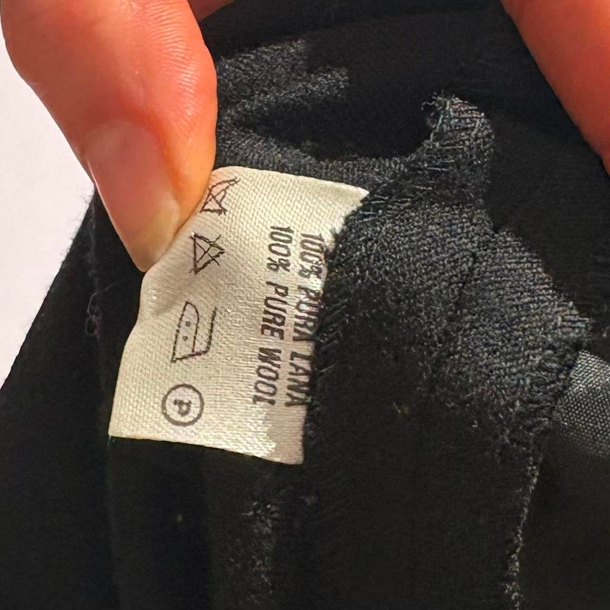 Italian Wool High-Waisted Tuxedo Pants - Fits Size 2