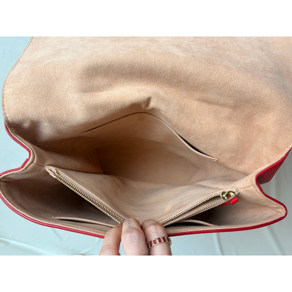Louis Vuitton Volta Taurillon Coquelicot Red Leather Shoulder Bag