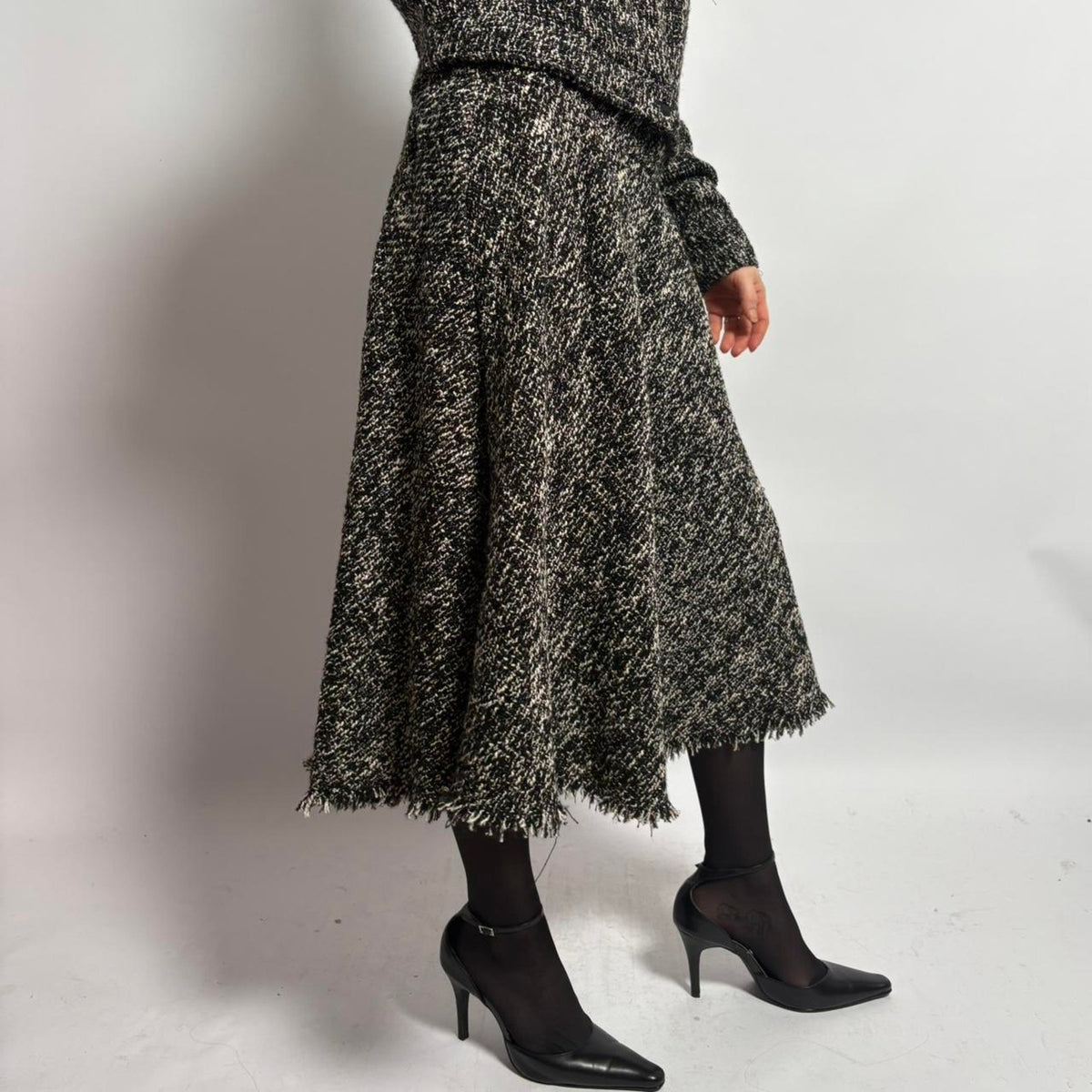 Jason wu textured tweed skirt