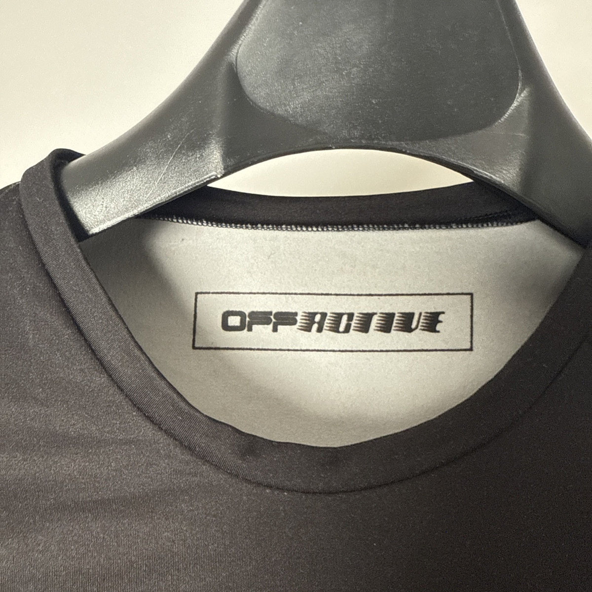 Off-White Logo VIRGIL ABLOH active long sleeve T-shirt Size XS Authentic Black