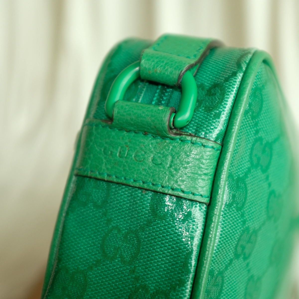 Gucci GG Crystal Mini Crossbody - Green Canvas