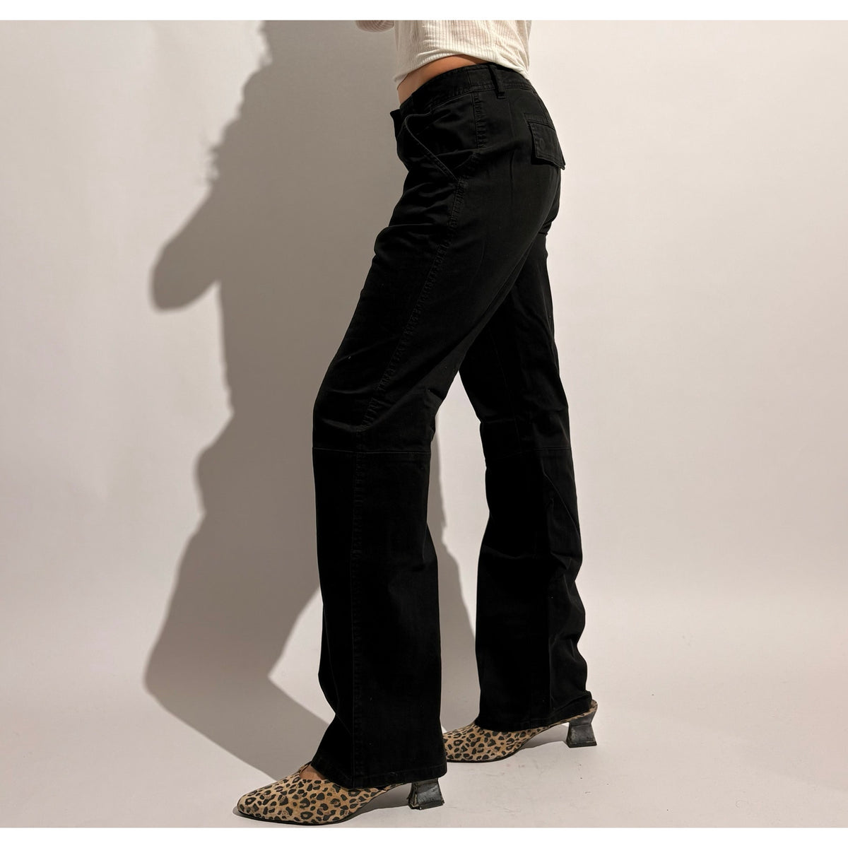 Vintage Chico's Black Low Rise Cargo Pants - Size 0