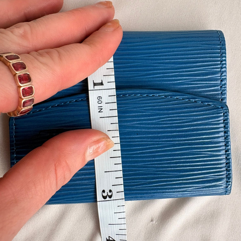 Louis Vuitton Toledo Blue Epi Leather Wallet