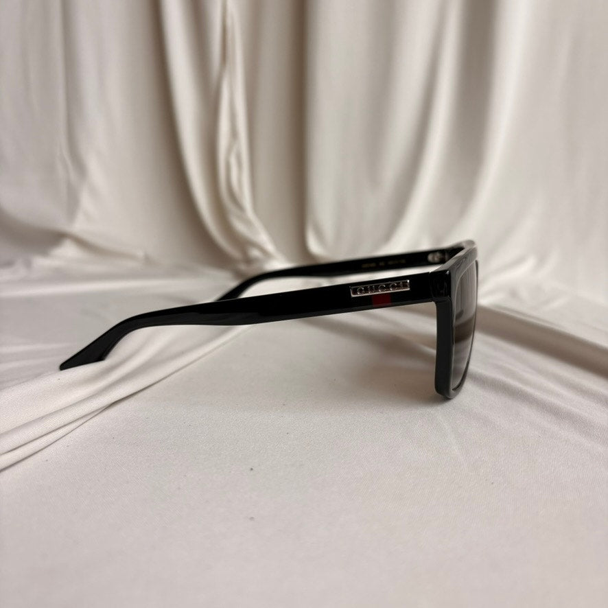 Gucci GG0748S Rectangular Sunglasses - Gold Frame, Brown Polarized Lenses