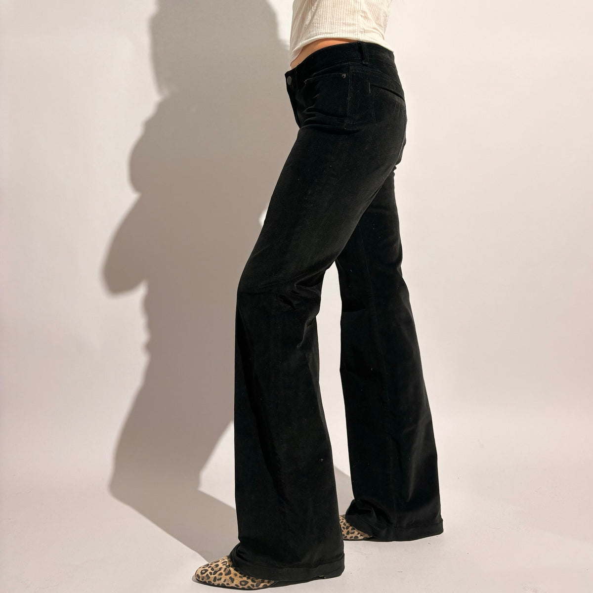 Banana Republic Black Velvet Bootcut Pants - NWT, Size 0
