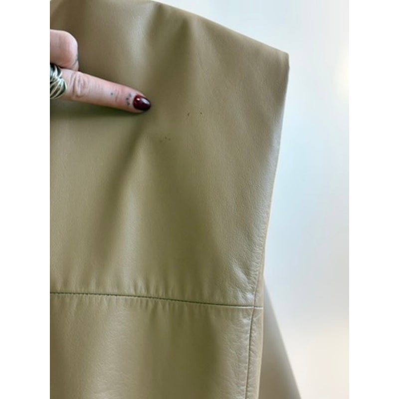 Vintage Nine West Tan Leather Straight Leg Pants