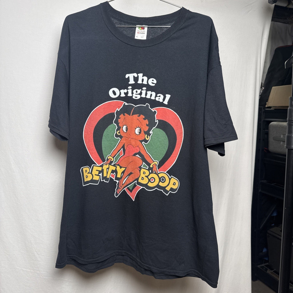 Size XL Men’s Fruit Of The Loom The Original. Betty Boop Tee Shirt Black