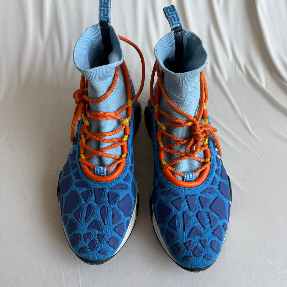 Versace Squalo Knit 'Drawstring - Blue Mens Size 46 (US M13)
