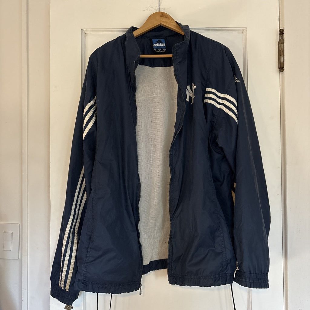 Vintage New York Yankees Adidas Windbreaker Jacket | XL