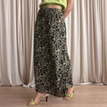 Banana Republic Abstract Floral Maxi - Black/Tan - Size 12 (Fits M)