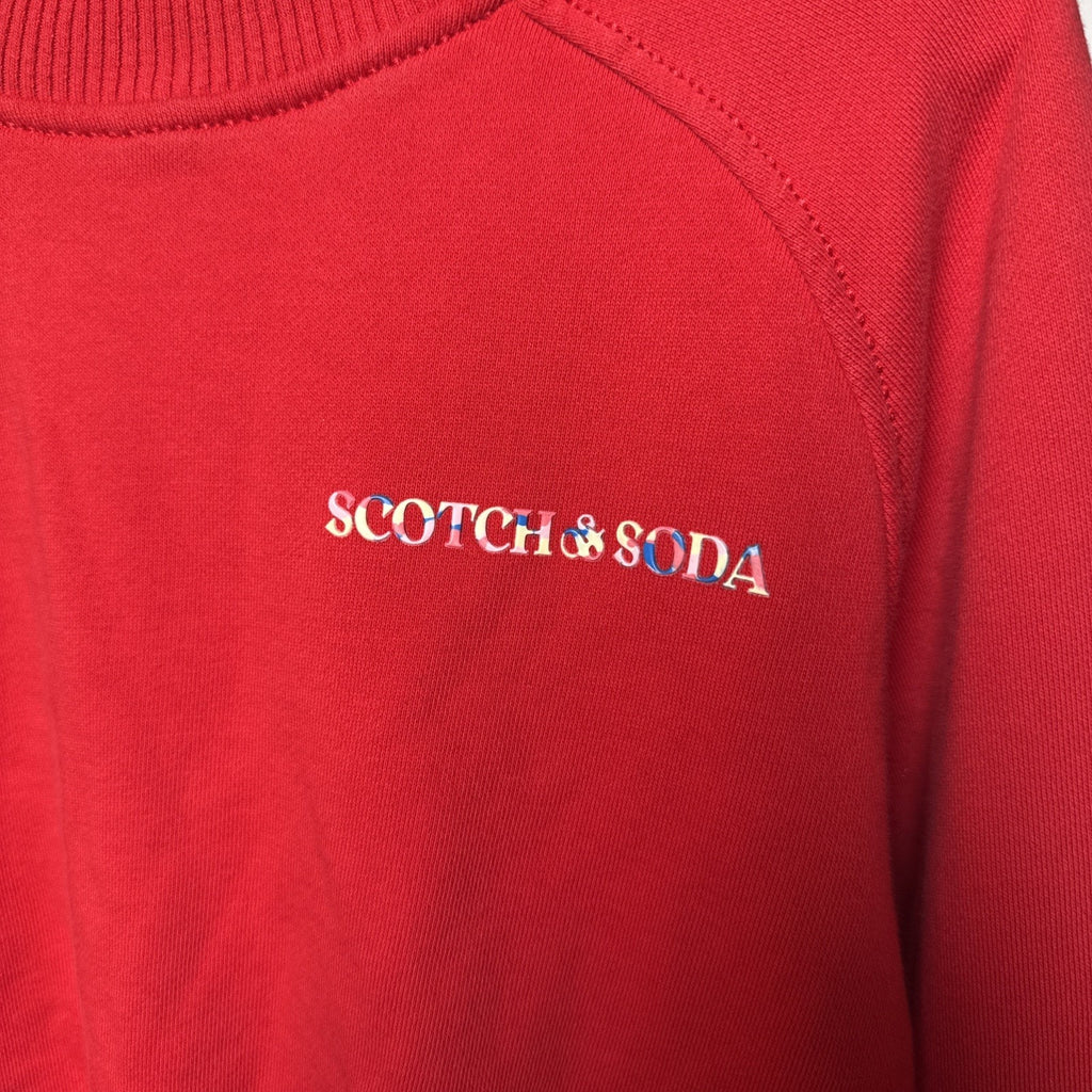 Scotch & Soda Sweater Mens Small Sweatshirt Relaxed Fit Red
