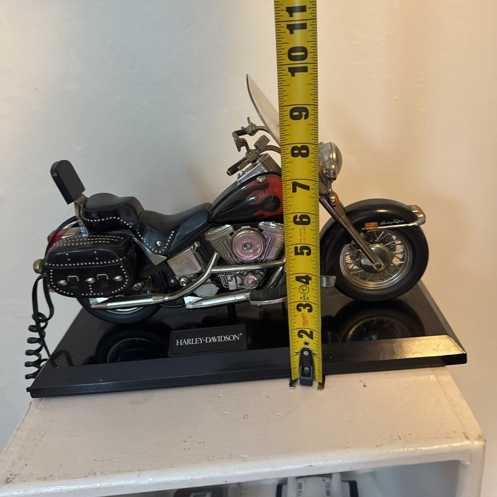 VTG Harley-Davidson Telemania Heritage Softail Landline Telephone Phone Flames.
