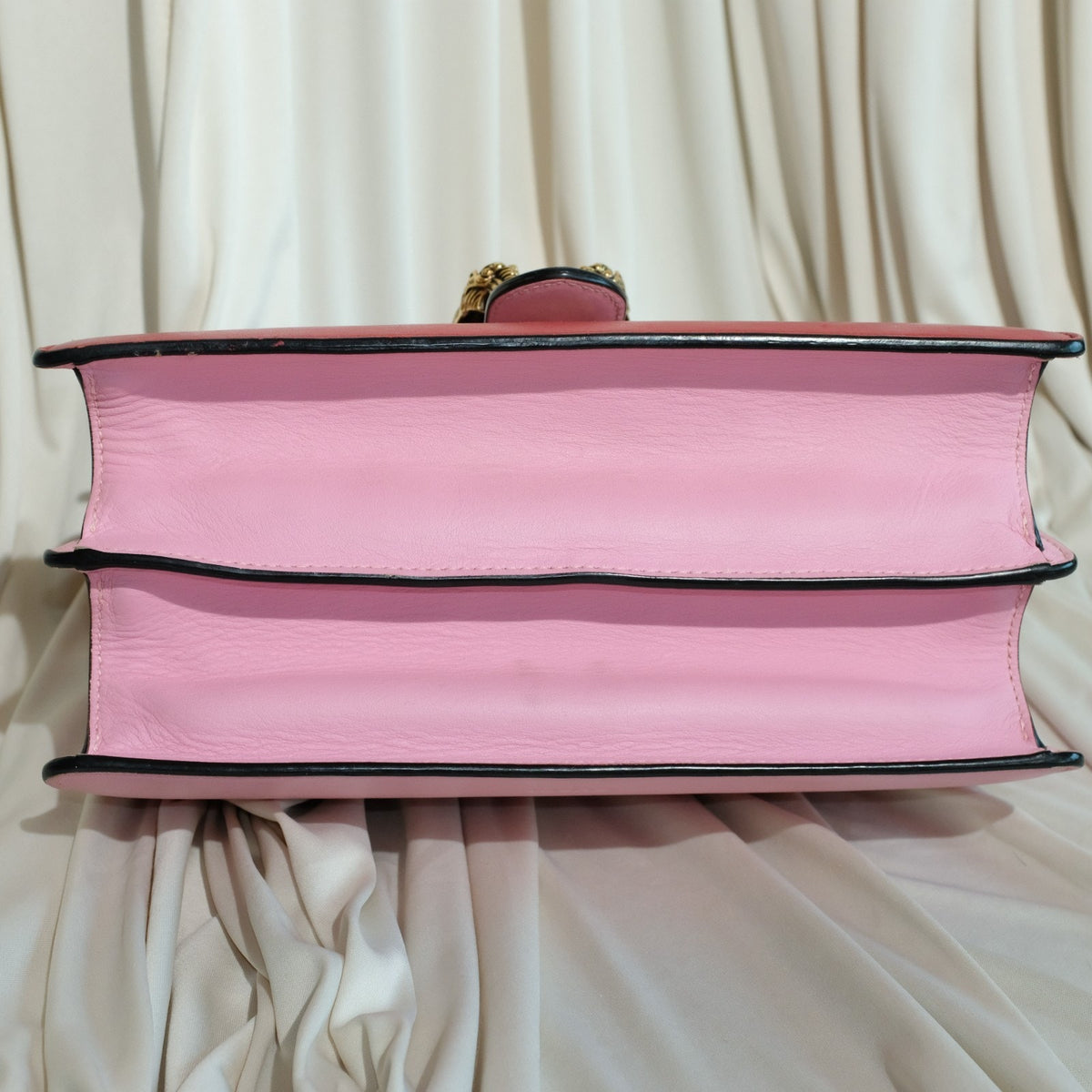 Gucci Dionysus Bamboo Medium Top Handle Bag Pink Leather Sylvie Web Strap