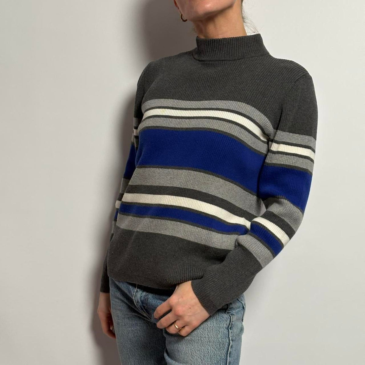Vintage Karen Scott Rugby Sweater - Medium