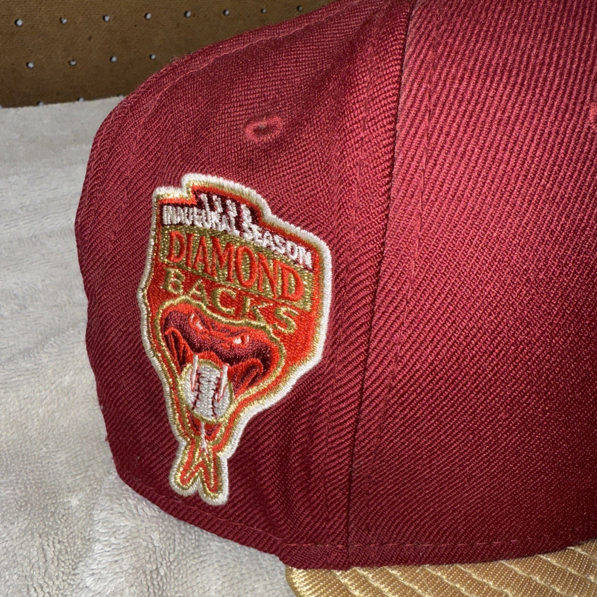 Exclusive Arizona Diamondbacks GOLD BRIM SZ 7 5/8 - 1998 Inaugural Season
