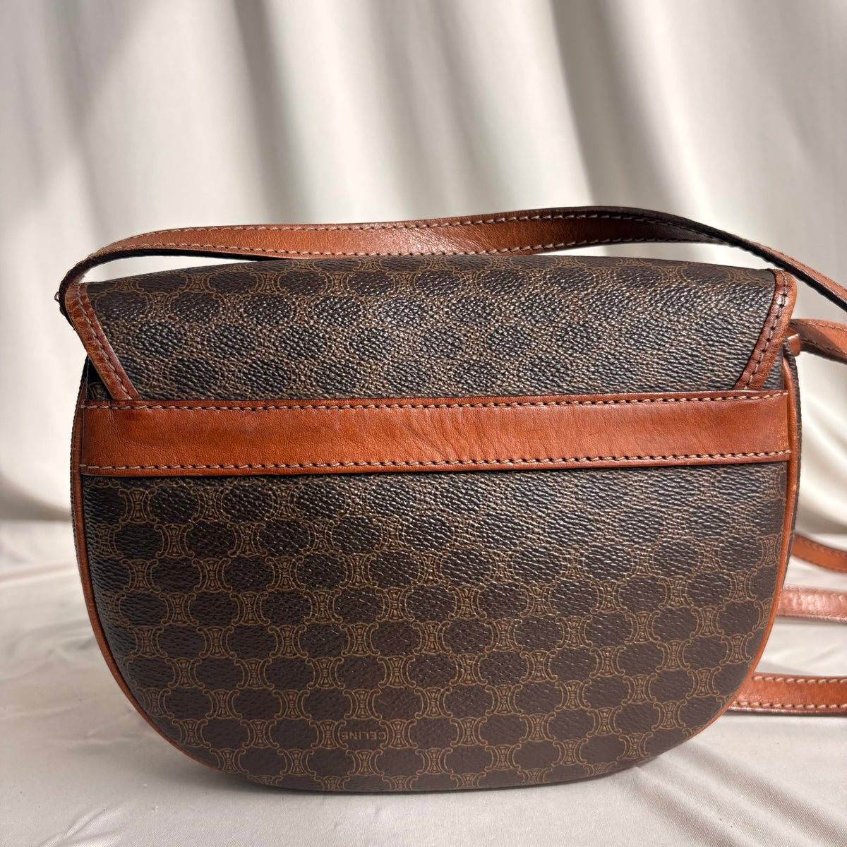 Vintage Celine Macadam Triomphe Saddle Bag