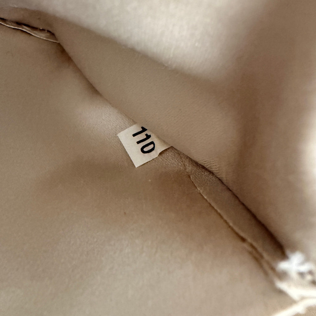 Vintage Prada Raso Cream Satin & Silk Tote - Mink Fur Trim