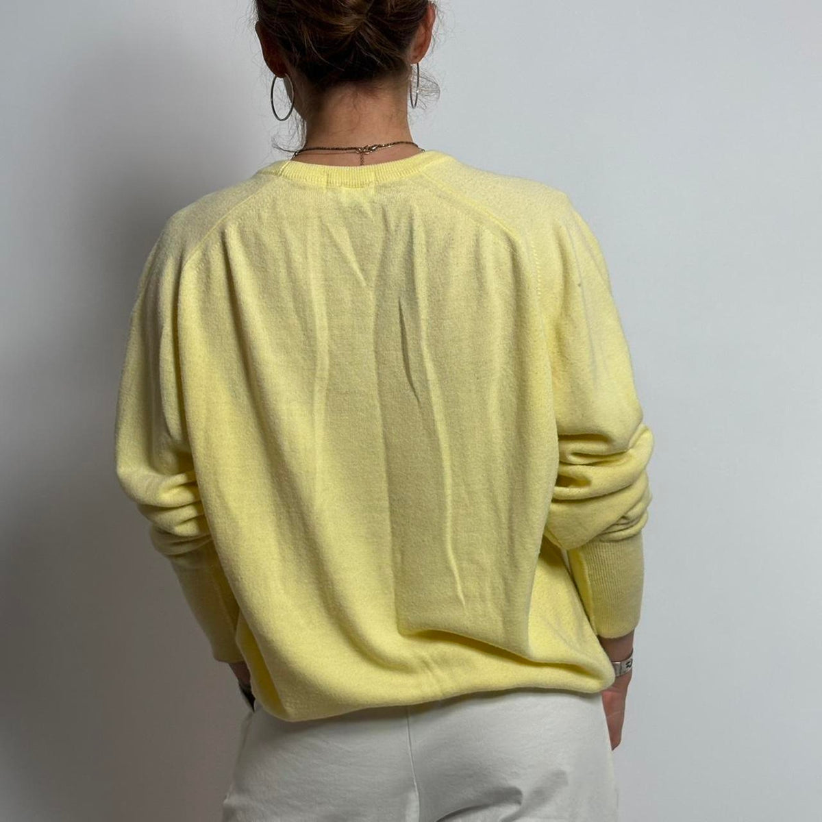 Vintage Yellow Taconic 1896 Izod V-Neck Sweater Taconic patch - Mens Large