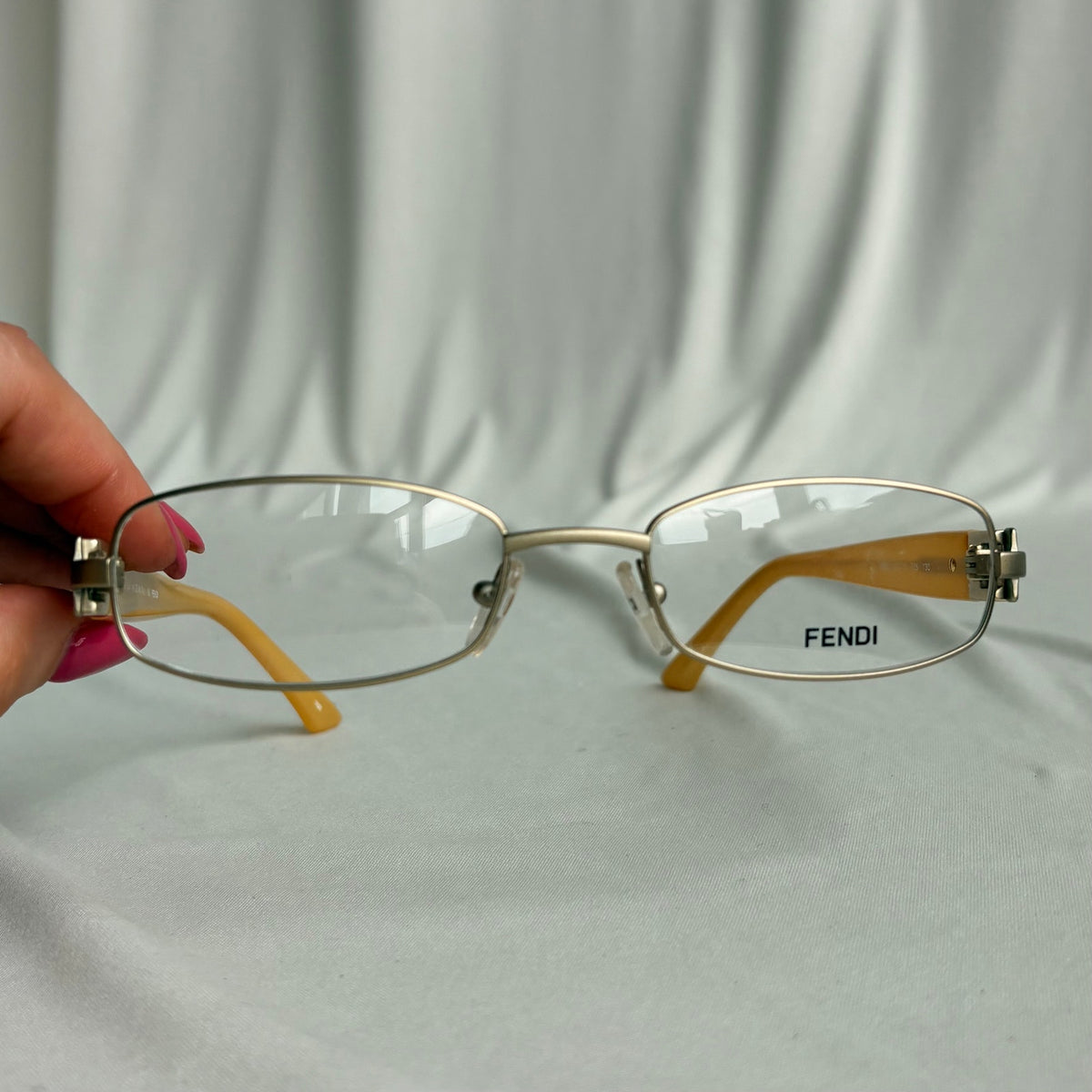 Authentic Fendi 905 715 Yellow Eyeglasses - 52-19-130