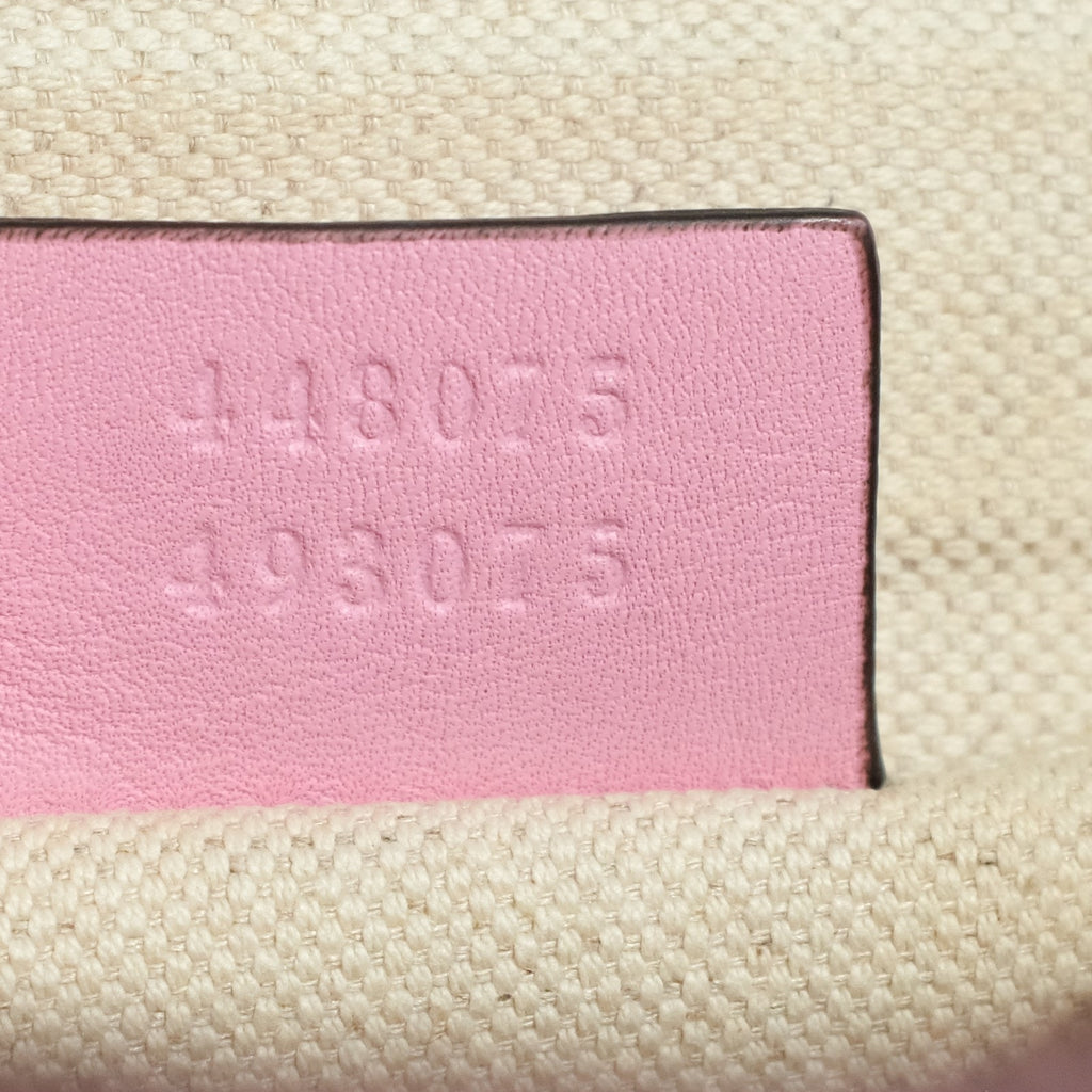 Gucci Dionysus Bamboo Medium Top Handle Bag Pink Leather Sylvie Web Strap