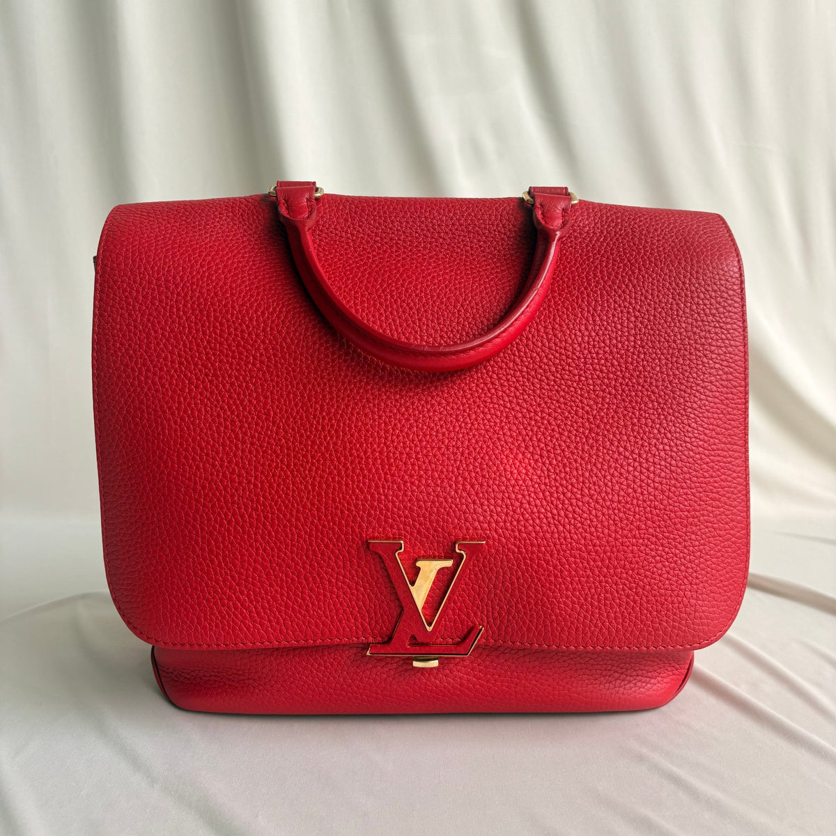 Louis Vuitton Volta Taurillon Coquelicot Red Leather Shoulder Bag