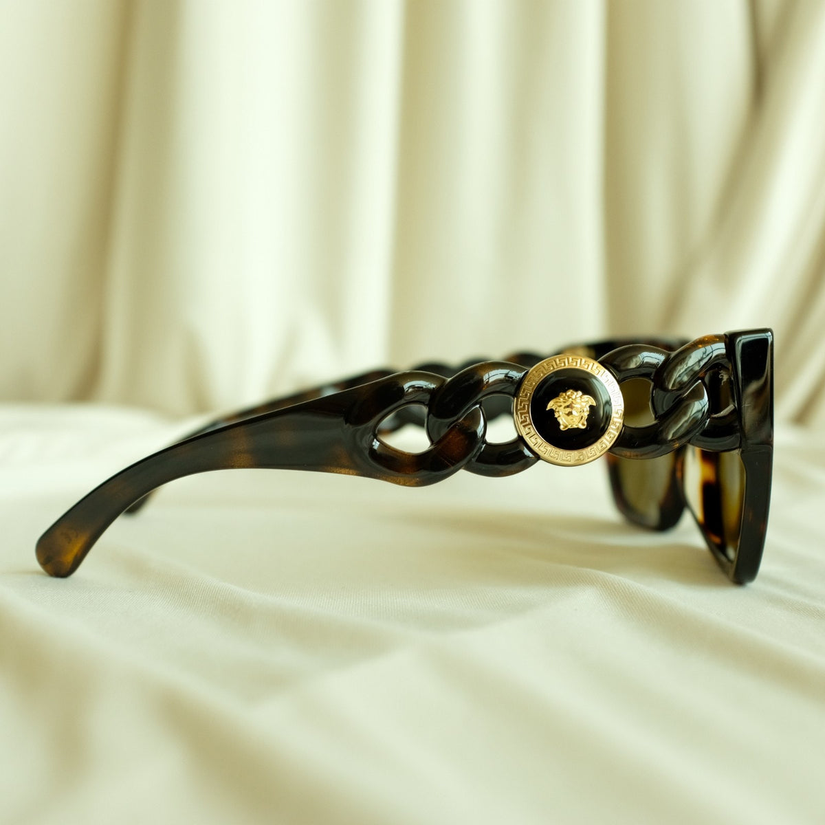 Versace Wayfarer Sunglasses - Dark Havana/Brown