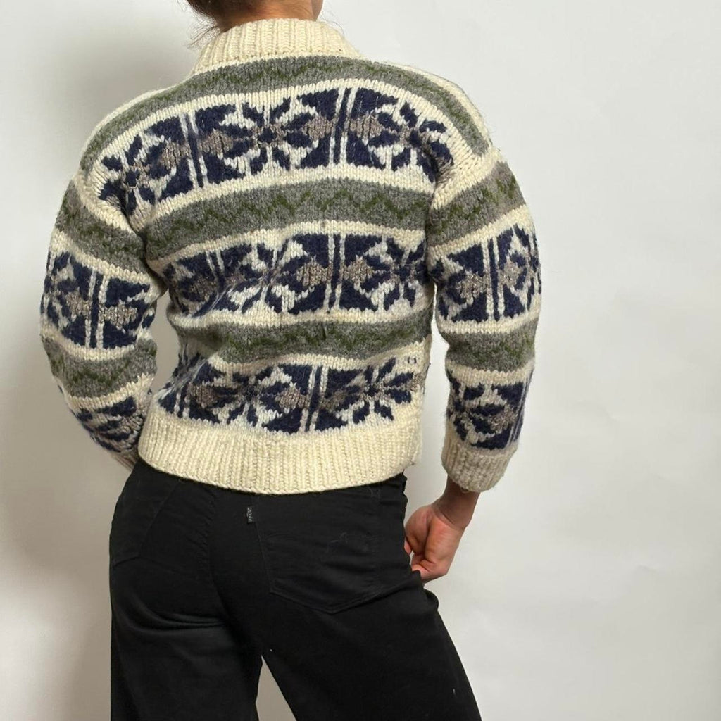 Vintage Handmade Nordic Wool Sweater