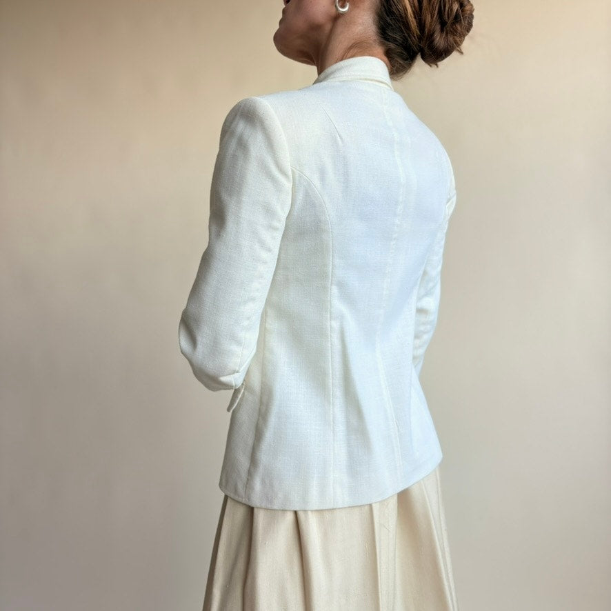 The Villager White Blazer - Size 4
