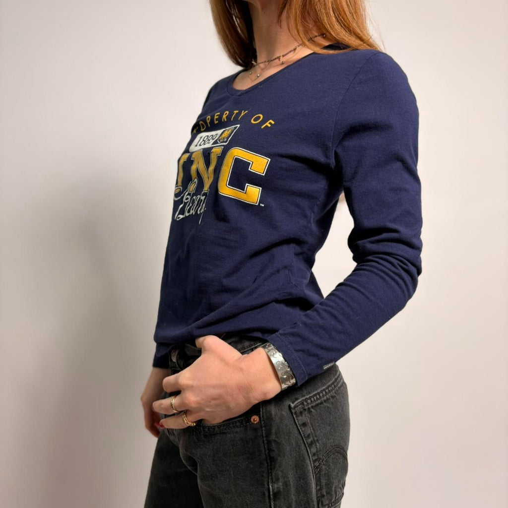 Russell UNC Bears Graphic Tee - Navy, Size Small